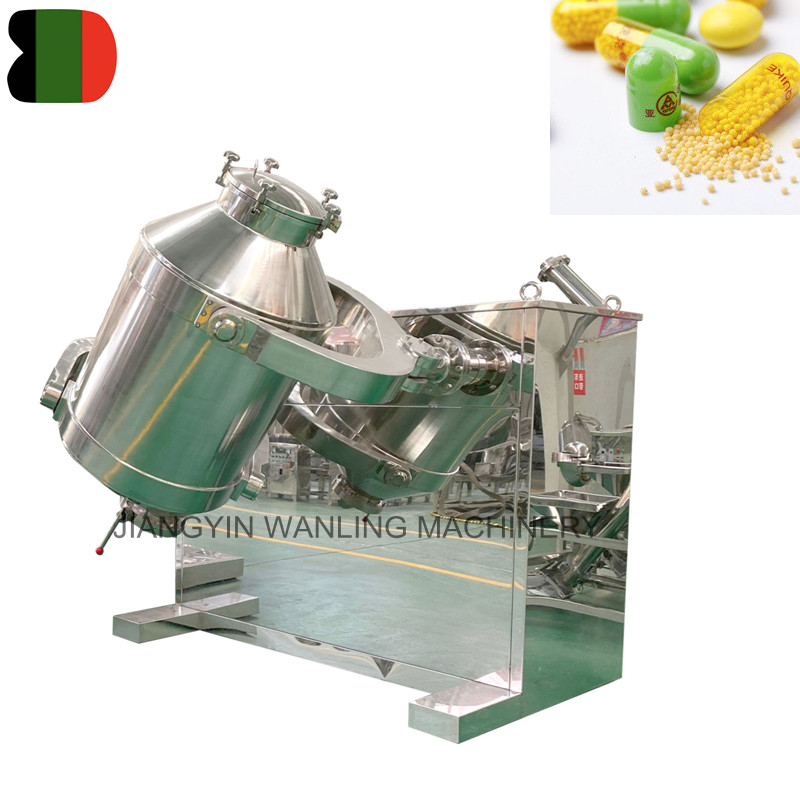 WLS Pharmaceutical Powder 3D Drum mixer Machine